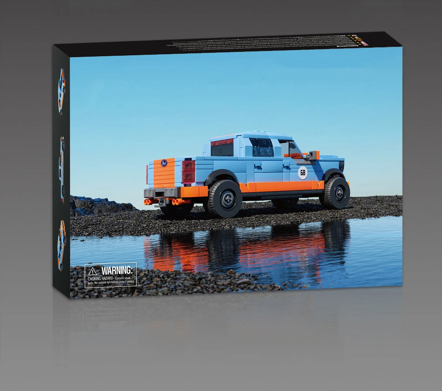 457PCS F-150 Pickup Truck Building Blocks City Freight Truck or Travel Trailer Model Bricks