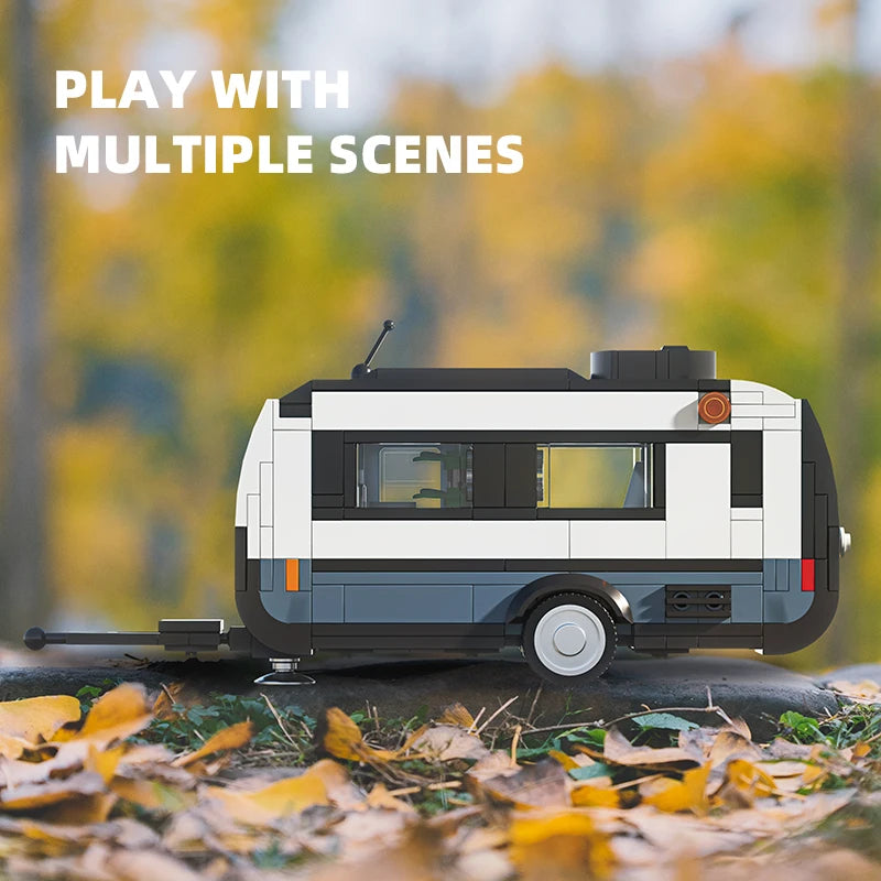 457PCS F-150 Pickup Truck Building Blocks City Freight Truck or Travel Trailer Model Bricks