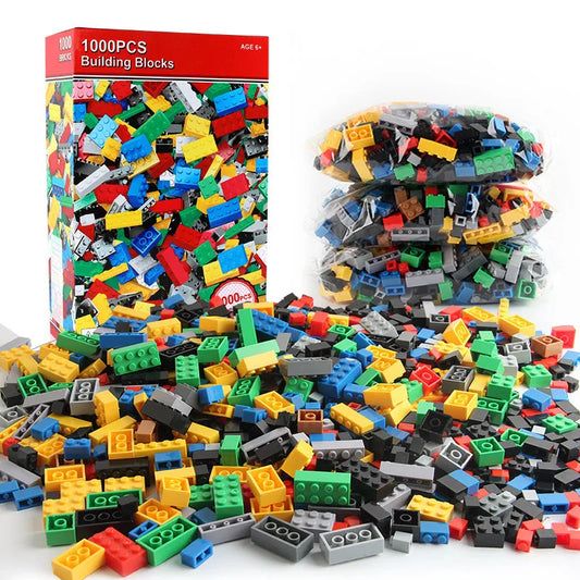 1000 Pieces DIY Creative Building Blocks Bulk Sets City Classic Bricks Assembly Educational Toys for Children