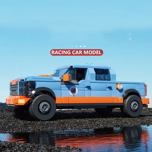 457PCS F-150 Pickup Truck Building Blocks City Freight Truck or Travel Trailer Model Bricks